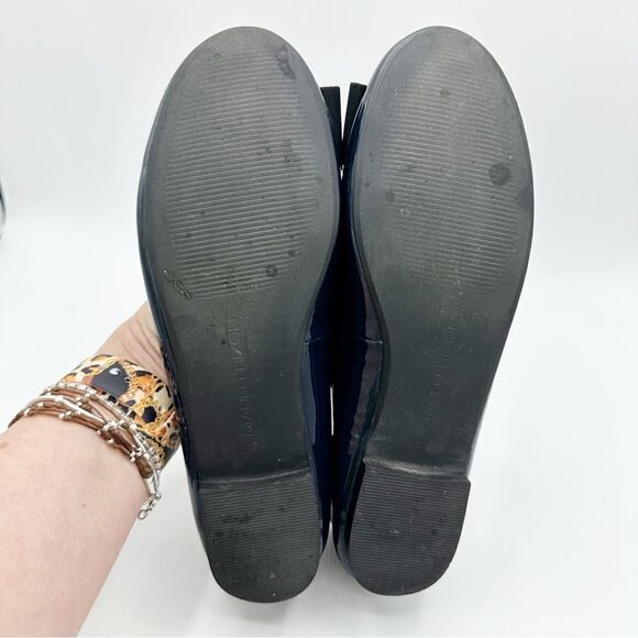 Maud Frizon Women's Black Patent Leather Ballet Flats W/Enamel Accent w/ Bow 6.5 - Picture 9 of 12